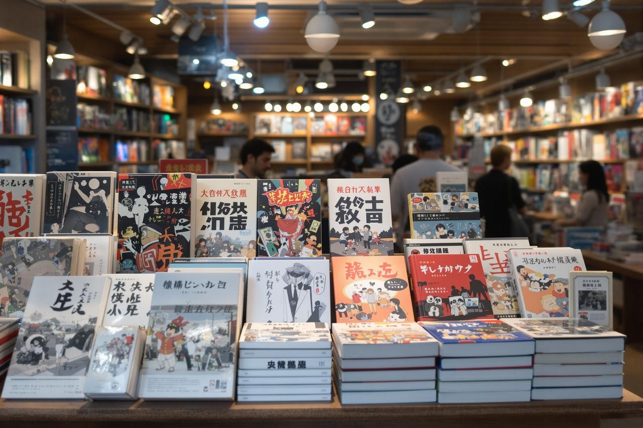 镖人日文版在日本书店热销场景